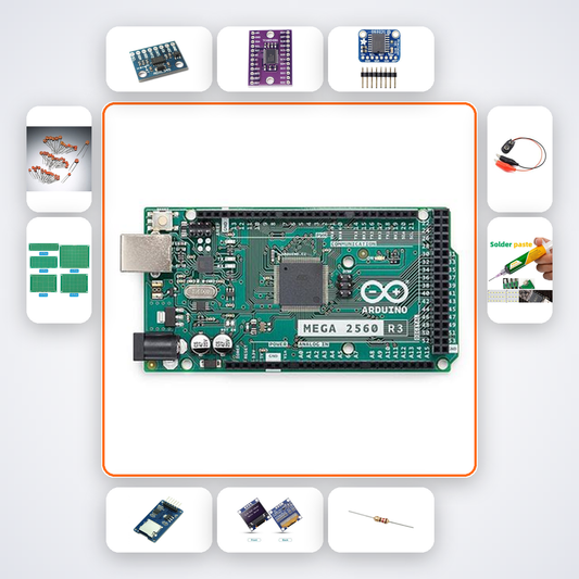 Seismic Vibration Sensor Array Kit with Arduino Mega + LED