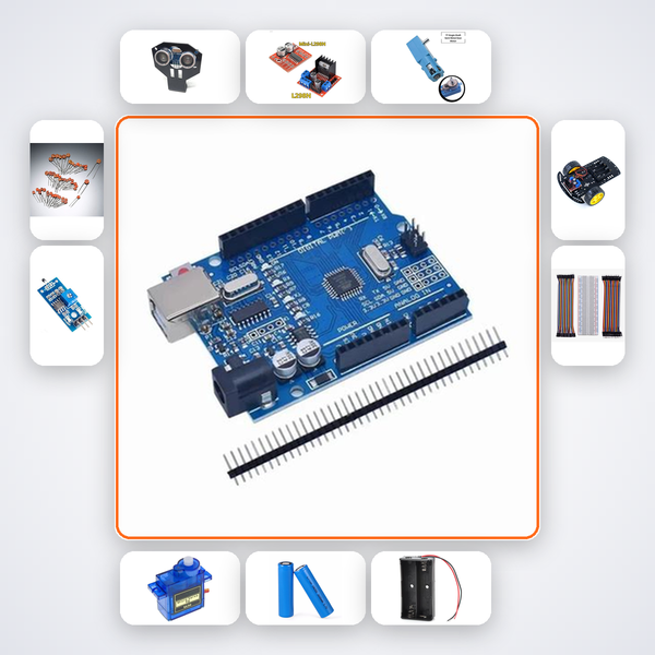 Self-Parking Car Kit with Arduino Mega + Encoder