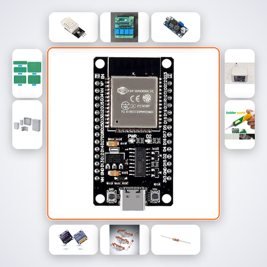 Server Room Temperature Monitor Advanced Kit with ESP32 + DHT22