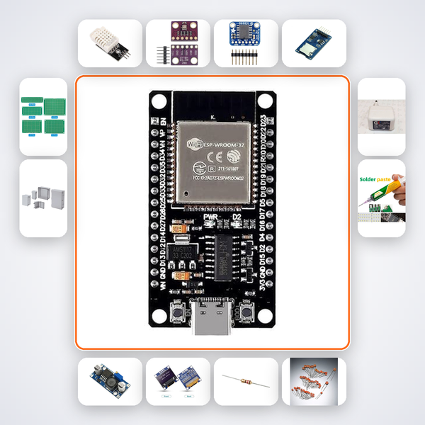 Server Room Temperature Monitor Kit with ESP32 + DHT22 v5