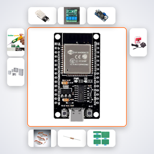 Server Room Temperature Monitor Kit with ESP32 + DHT22