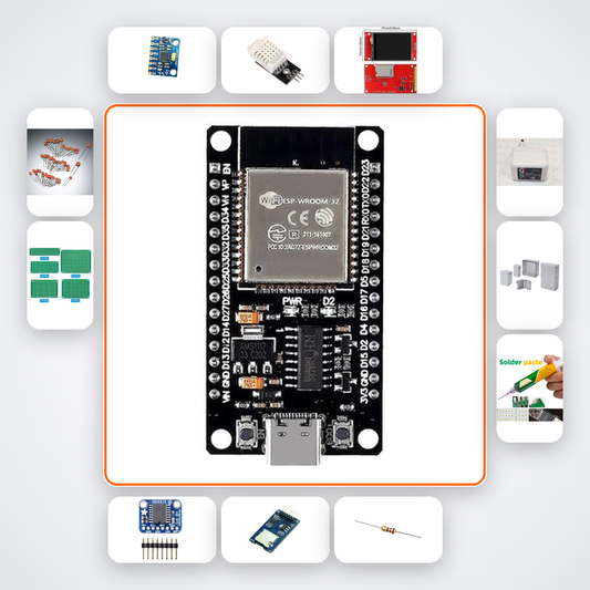 Server Room Temperature Monitor Kit with ESP32 + MPU6050