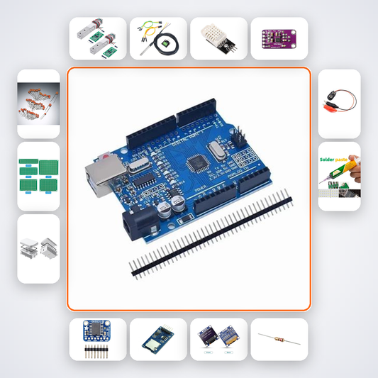 Server Room Temperature Monitor Plus Kit with Arduino Uno + DHT22