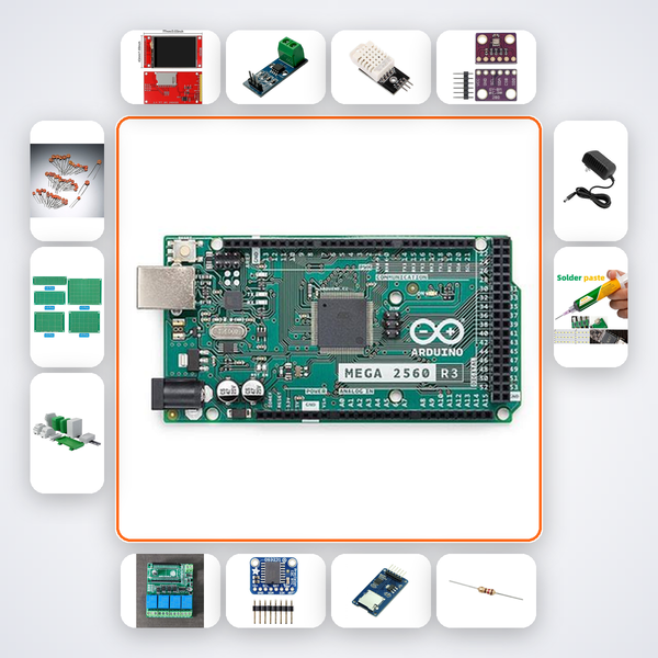 Server Room Temperature Monitor Pro Kit with Arduino Mega + DHT22