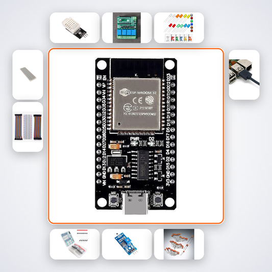 Server Room Temperature Monitor Pro Kit with ESP32 + DHT22