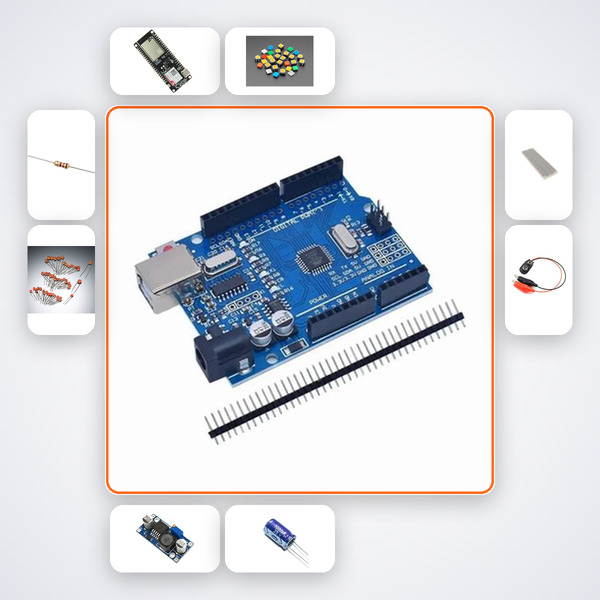 Silent Alarm SMS Panic Button Kit with Arduino Uno