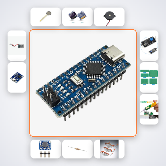 Smart Compression Bandage Kit with Arduino Nano + LED