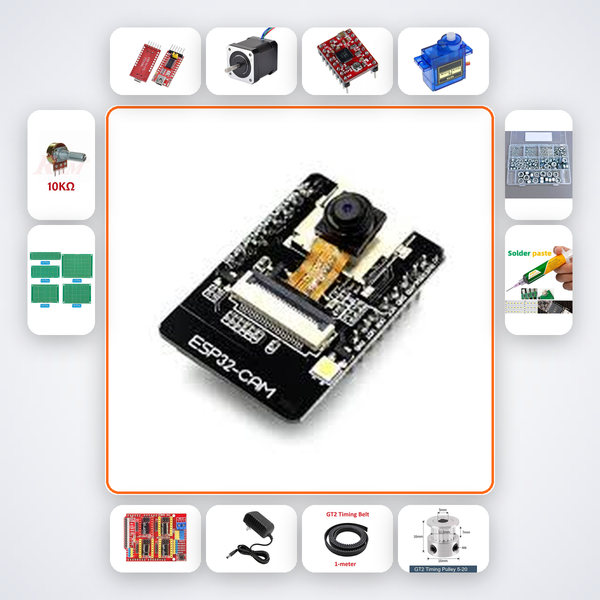 Smart Curtain Auto Opener Kit with ESP32 + Stepper Motor
