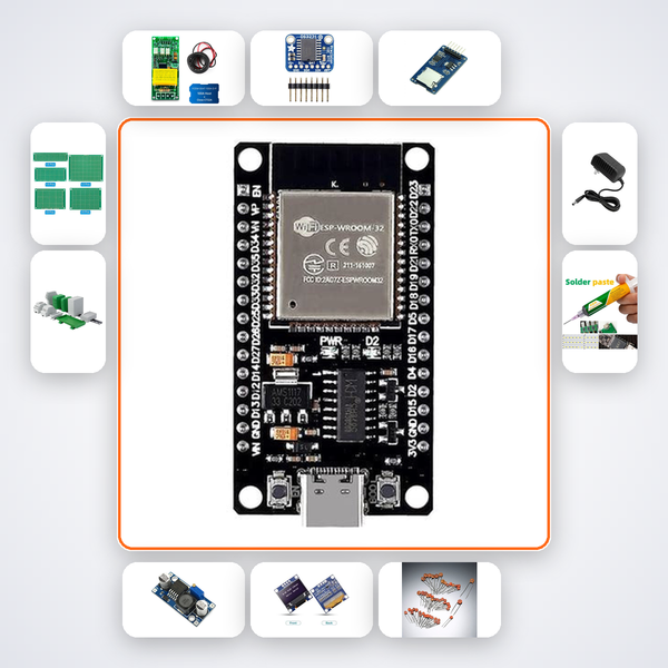 Smart Metered Sub-Letting Monitor Kit with ESP32 + LED