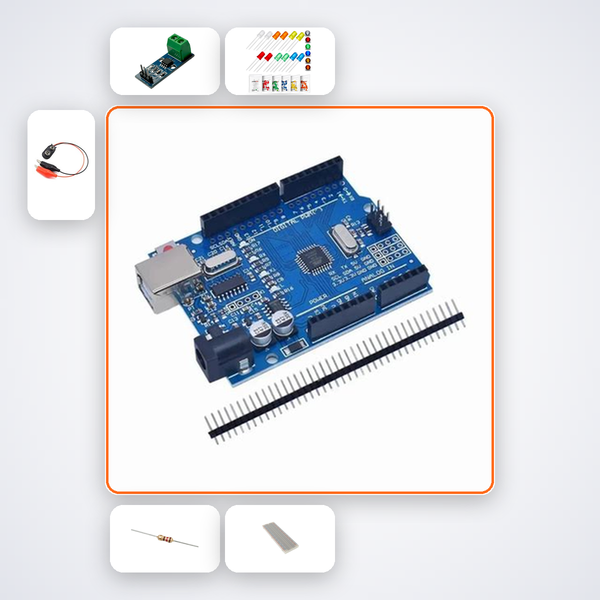 Smart Power Strip Indicator Kit with Arduino Uno + LED