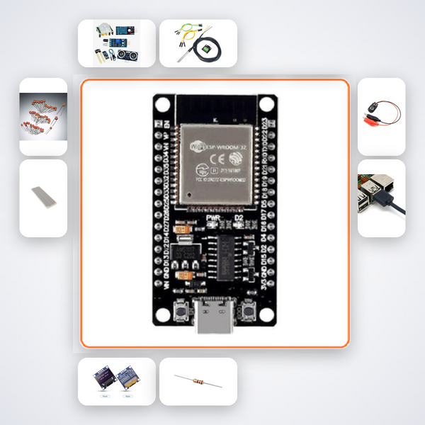 Smart Soil Moisture Predictor Kit with ESP32 + Sensor