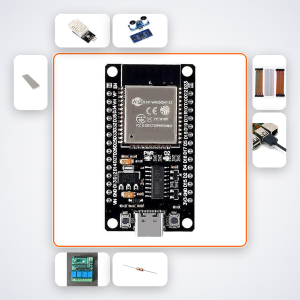 Smart Trash Can Auto-Open Kit with ESP32 + DHT22