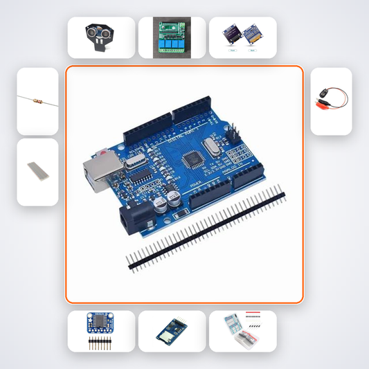 Smart Trash Can Auto-Open Lab Kit with Arduino Uno + Ultrasonic