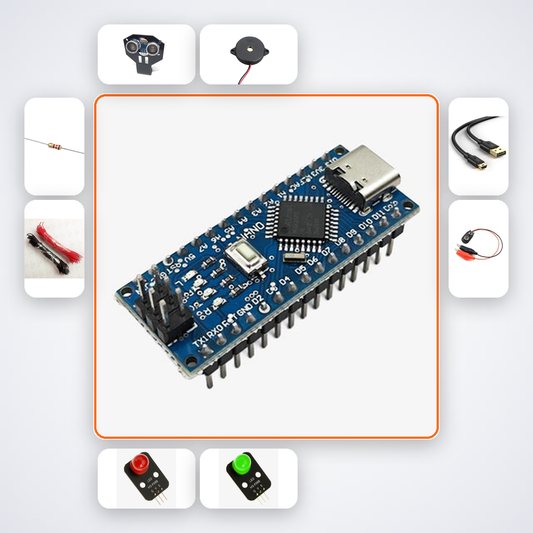Smart Trash Can Auto-Open Plus Kit with Arduino Nano + Ultrasonic