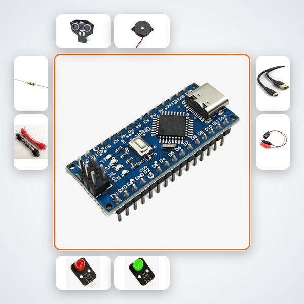 Smart Trash Can Auto-Open Plus Kit with Arduino Nano + Ultrasonic