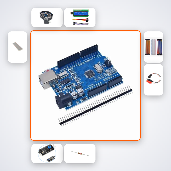 Smart Trash Can Auto-Open Smart Kit with Arduino Uno + Ultrasonic