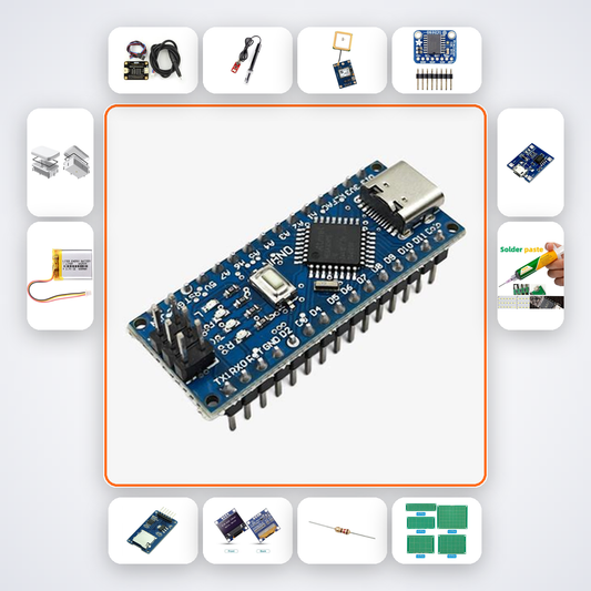 Soil EC and pH Field Analyser Kit with Arduino Nano + LED