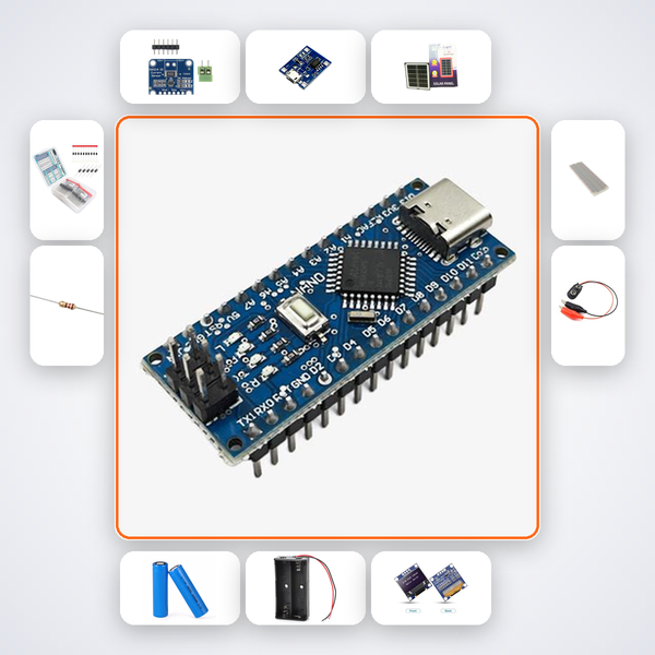 Solar Charging Controller Demo Kit with Arduino Nano + LED