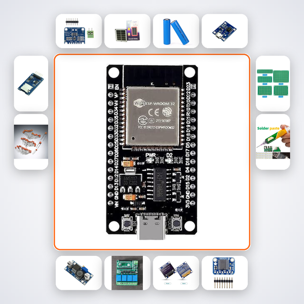 Solar Home Battery Manager Kit with ESP32 + Relay