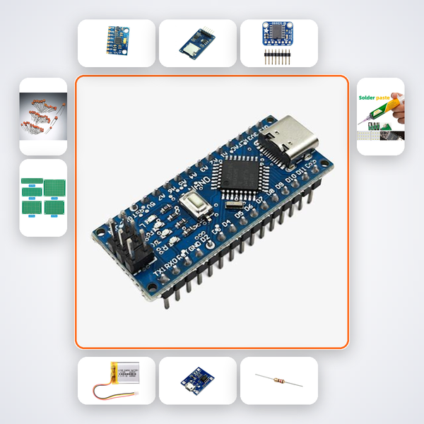 Spin-Stabilised Rocket Roll Rate Logger Kit with Arduino Nano + MPU6050