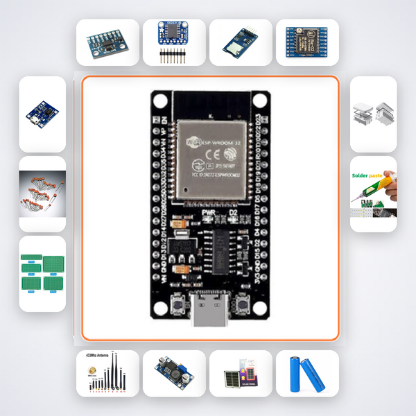 Structural Health Monitoring SHM Node Kit with ESP32 + LoRa