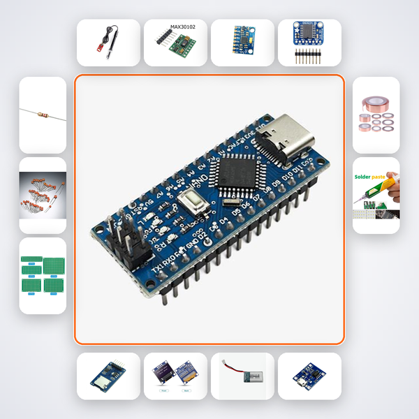 Sweat-Based Fatigue Monitor Kit with Arduino Nano + MPU6050