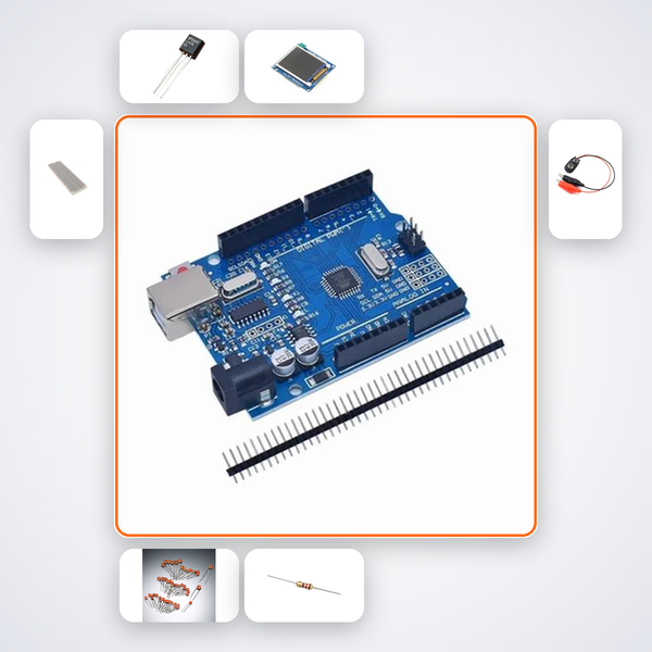 TFT Bar Chart Temperature Kit with Arduino Uno + Sensor