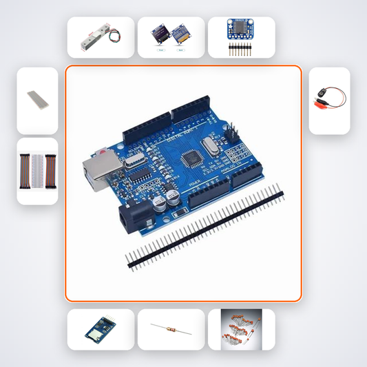 Thrust Stand Force Gauge Variant 18 Kit with Arduino Uno + LED