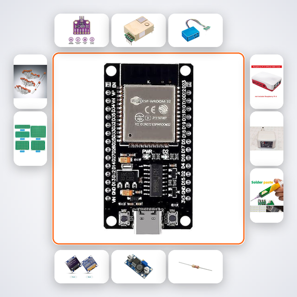 Tiny ESP32 Air Monitor Cube Kit with ESP32 + Sensor