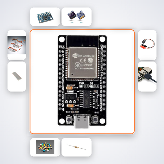 TinyML Step Counter Wristband Kit with ESP32 + LED