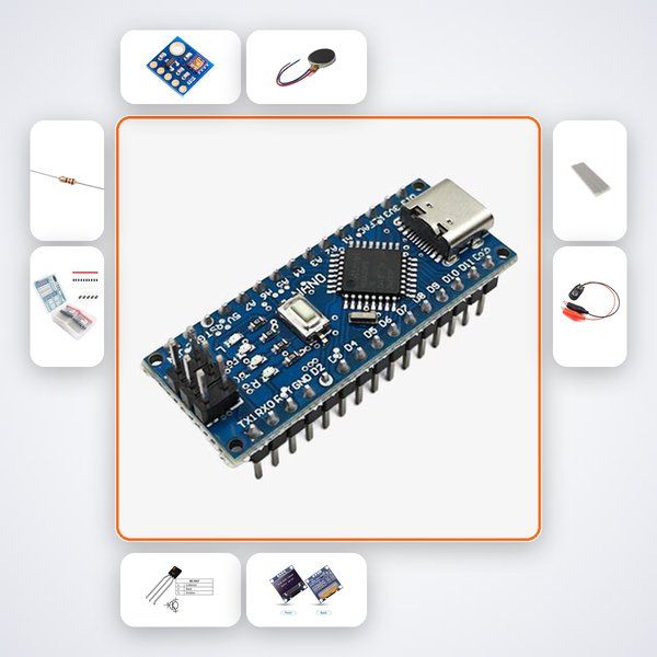 UV Exposure Wristband Kit with Arduino Nano + Sensor