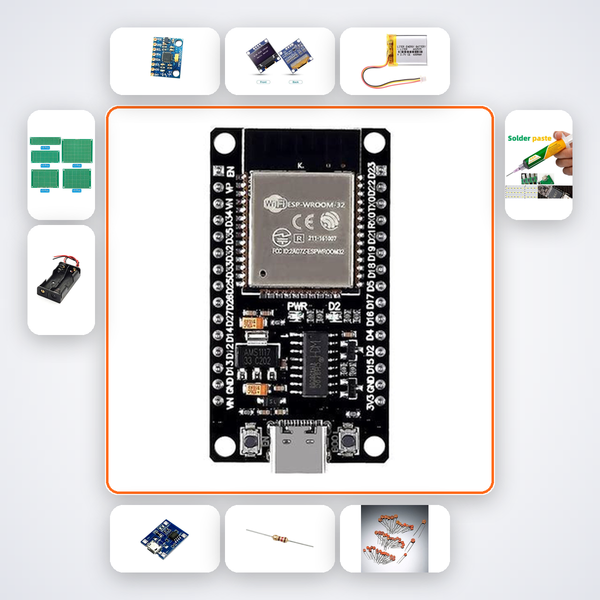 Vehicle Crash Detector Advanced Kit with ESP32 + MPU6050