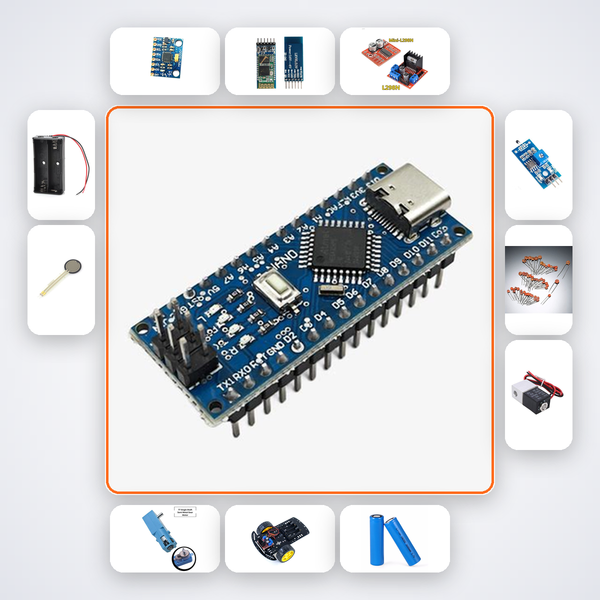 Vehicle Crash Detector Kit with Arduino Nano + MPU6050