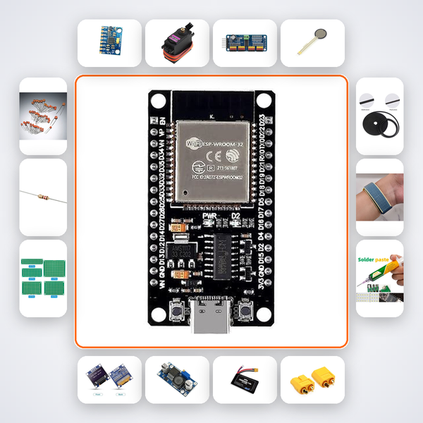 Vehicle Crash Detector Kit with ESP32 + MPU6050