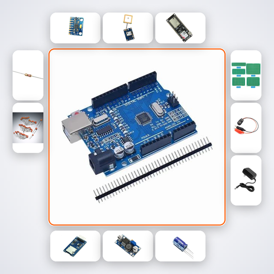 Vehicle Tilt and GPS Tracker Kit with Arduino Uno + MPU6050