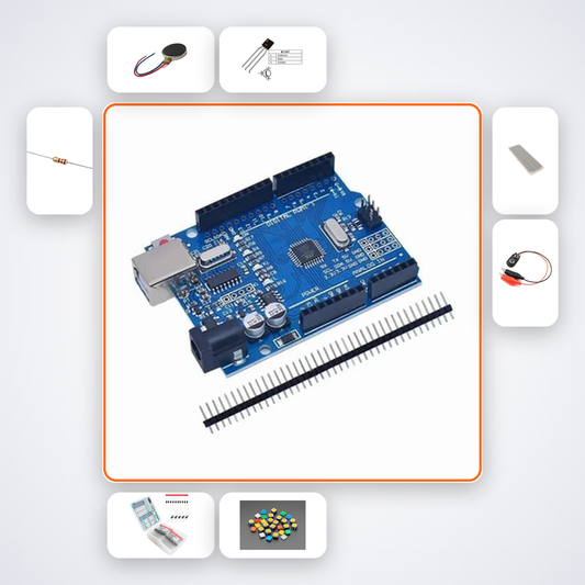 Vibration Motor Haptic Patterns Kit with Arduino Uno + Motor