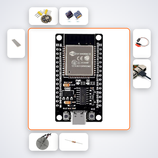 Voice Command Recorder Advanced Kit with ESP32 + LED