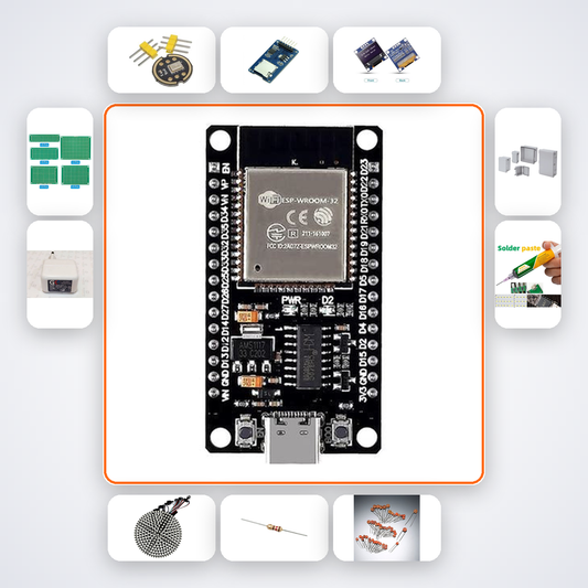 Voice Command Recorder Kit with ESP32 + LED