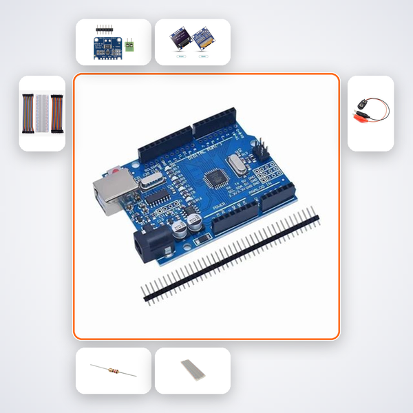 Voltage and Current Monitor Kit with Arduino Uno + LED