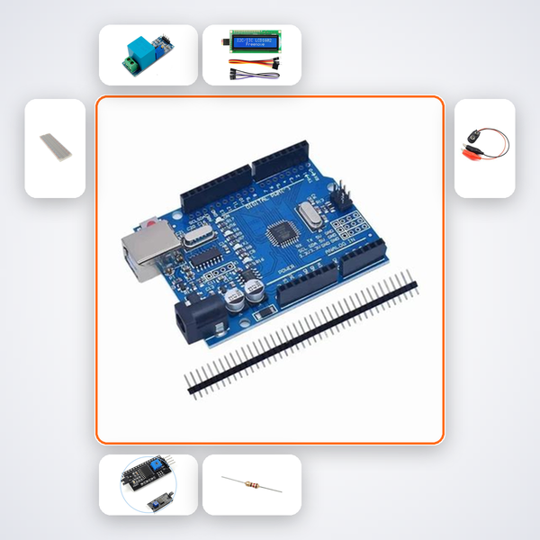 Voltage Sensor Starter Kit Kit with Arduino Uno + Sensor