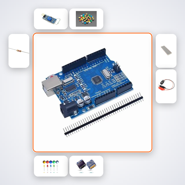 Washroom Occupancy Indicator Kit with Arduino Uno + LED
