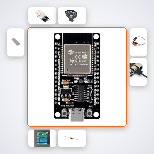Water Tank Level Monitor Kit with ESP32 + DHT22