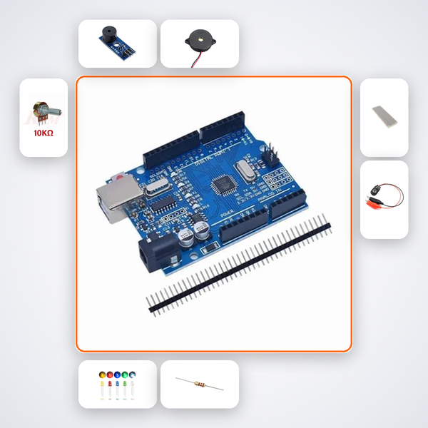 Window Tap Alarm Kit with Arduino Uno + LED