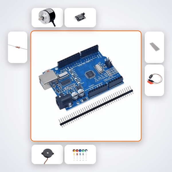 Kitchen Countdown Timer Kit with Arduino Uno + LED - Compoden