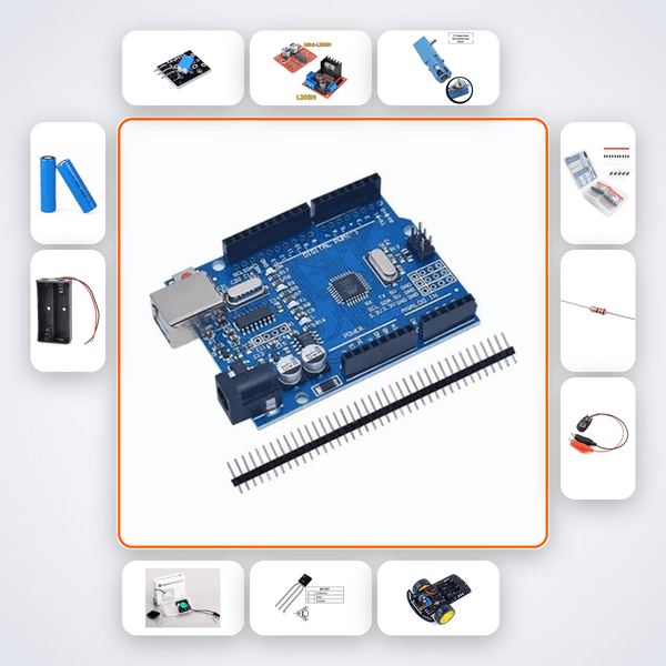 Kitchen Fire Alert Kit with Arduino Uno + Flame Sensor - Compoden
