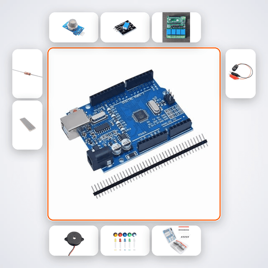 Kitchen LPG Gas Alarm Plus Kit with Arduino Uno + Sensor - Compoden