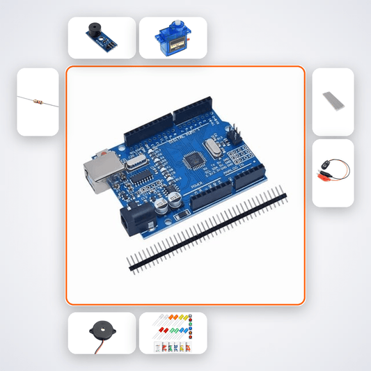 Knock Pattern Door Lock Kit with Arduino Uno + Servo - Compoden