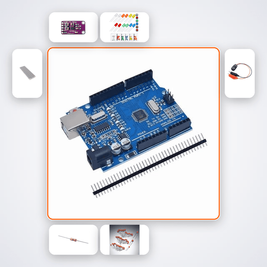 LED Bar Graph Volume Meter Kit with Arduino Uno + LED - Compoden