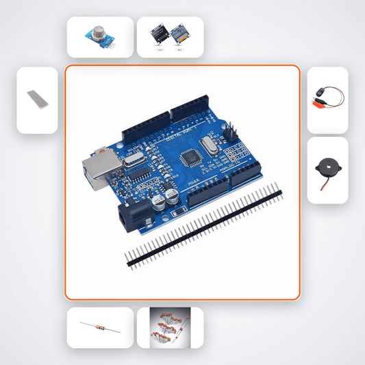 Lightning Counter Kit - Arduino Uno Buzzer Storm Tracker - Compoden