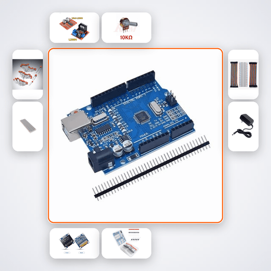 Linear Actuator Position Control Kit with Arduino Uno + LED - Compoden